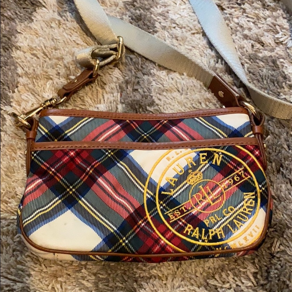 Ralph Lauren Plaid crossbody purse